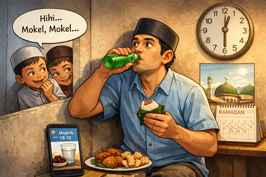 Apa Itu Mokel? Fenomena Batal Puasa Yang Masuk KBBI