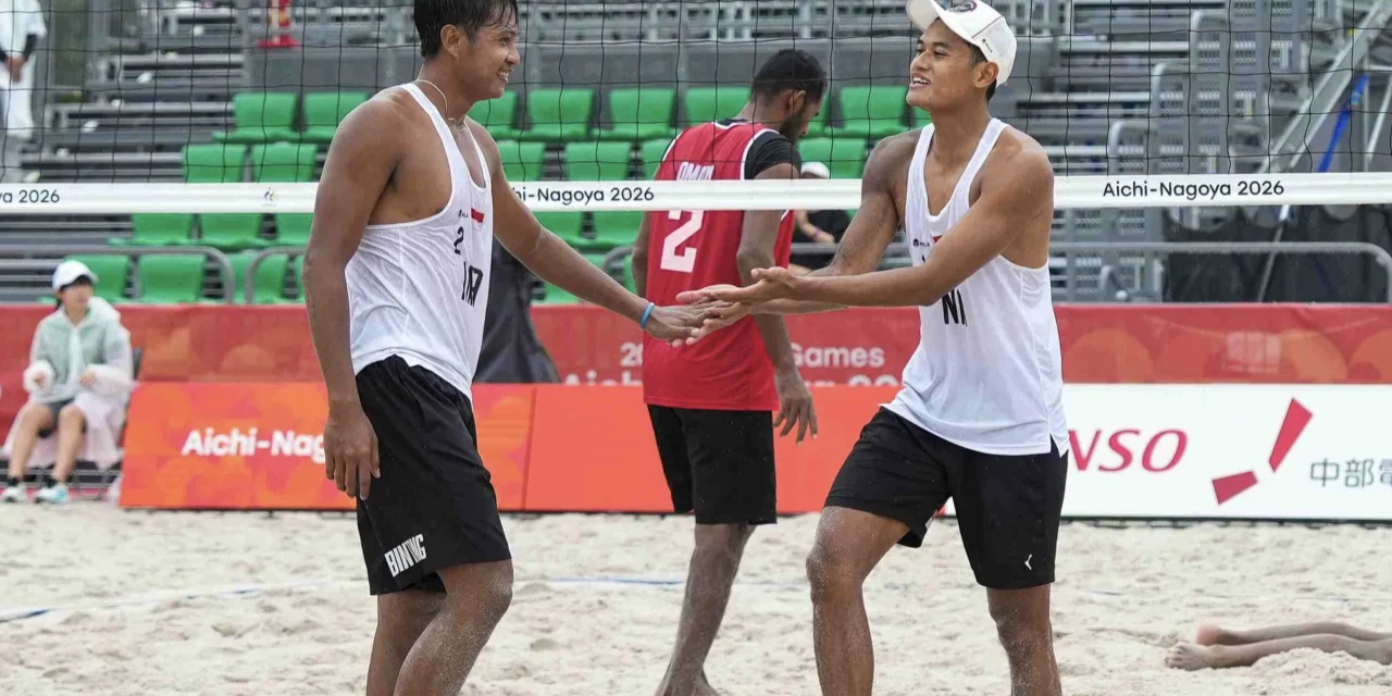 Sofyan Rachman/Bintang Akbar Melaju Di Voli Pantai Asian Games