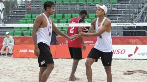 Sofyan Rachman/Bintang Akbar Melaju Di Voli Pantai Asian Games